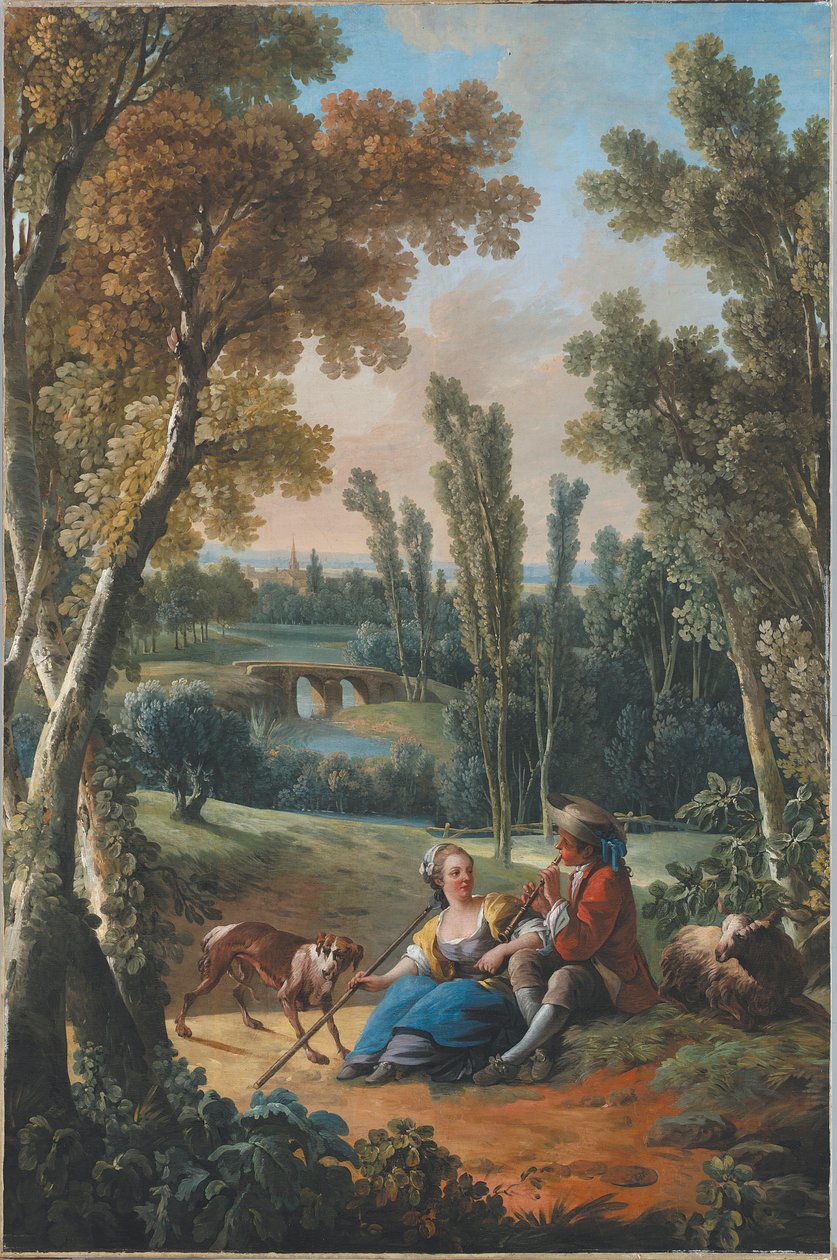 De fluitles door Jean Baptiste Huet