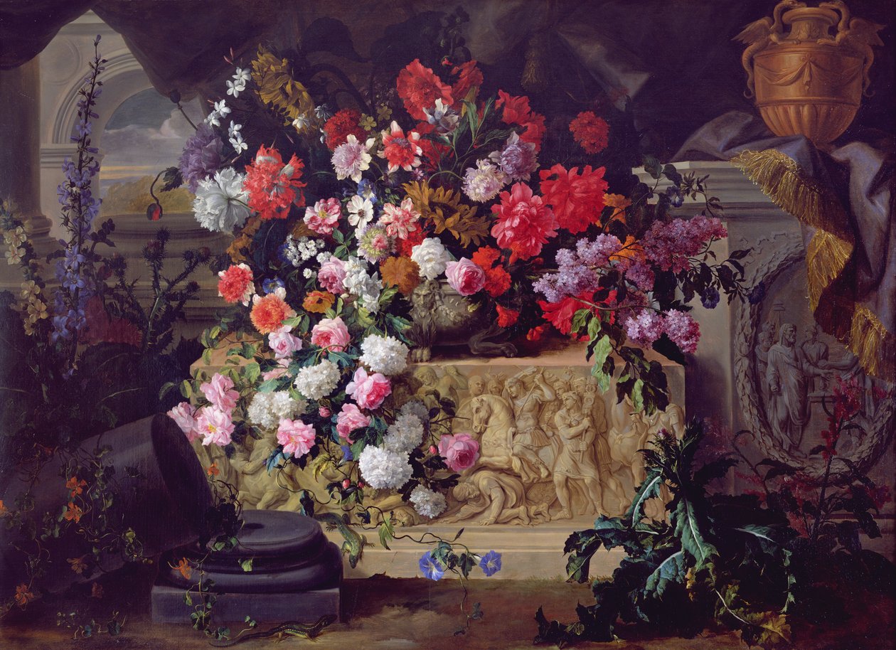 Gesneden entablement door Jean Baptiste I 1653 1715 Belin