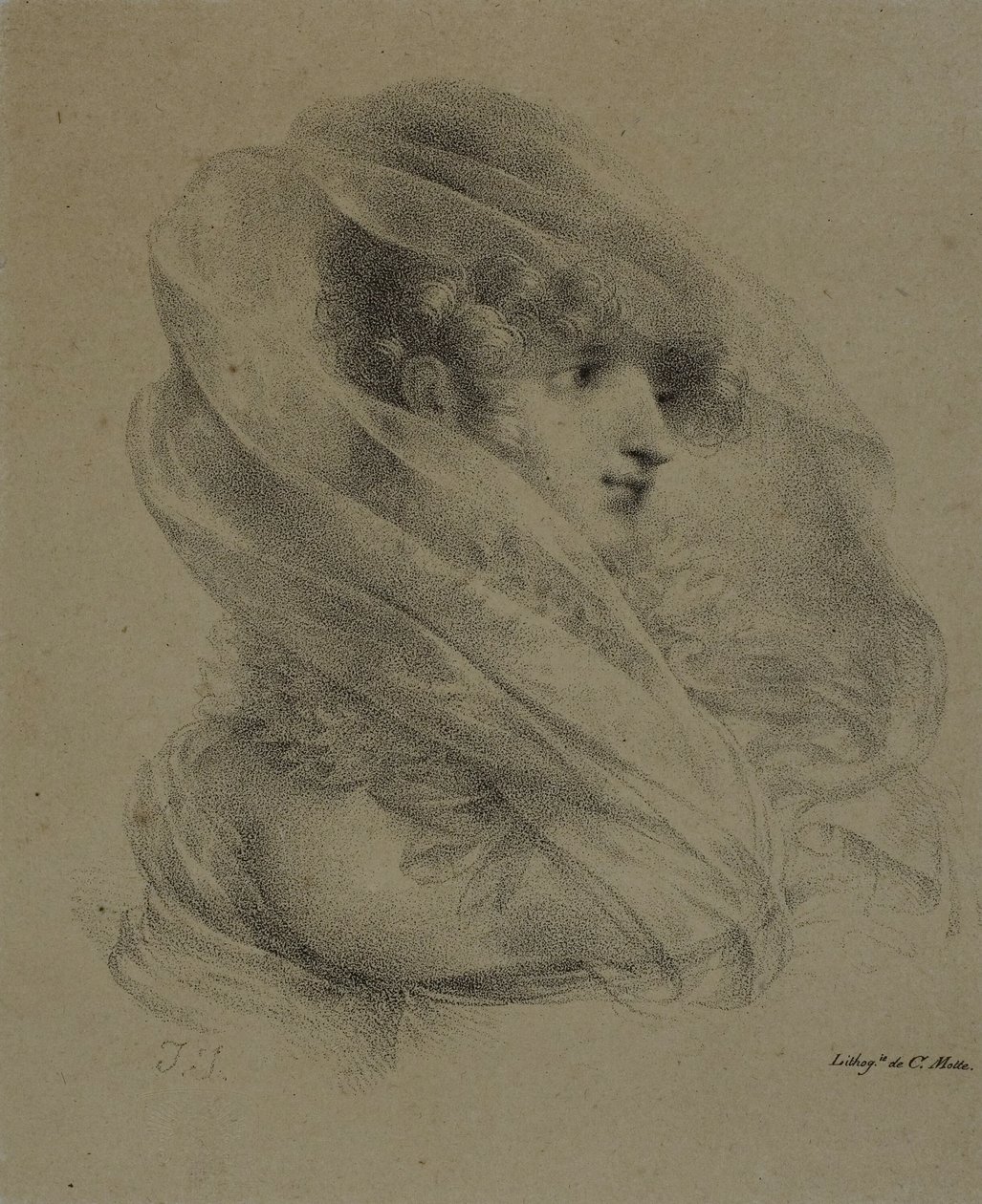 Mevrouw Ledieu door Jean Baptiste Isabey