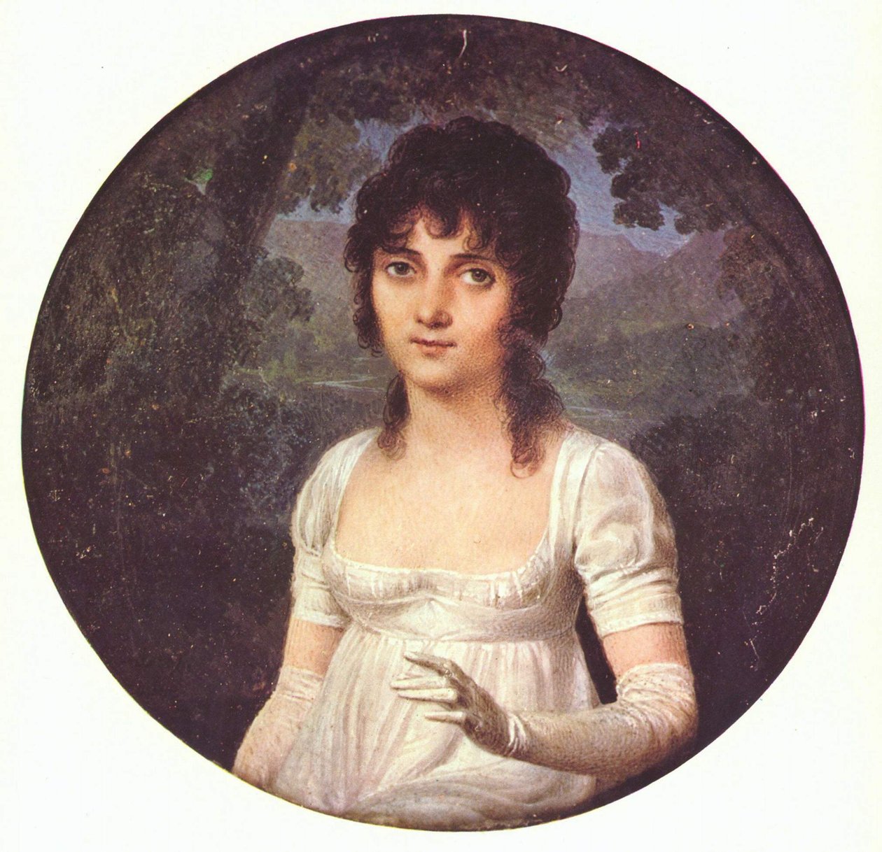 Portret van Christine Boyer door Jean Baptiste Isabey