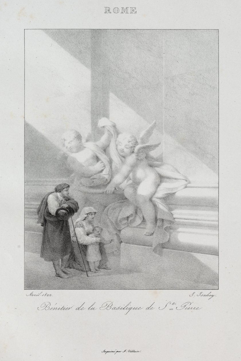 Reis naar Italië in 1822 door Jean Baptiste Isabey