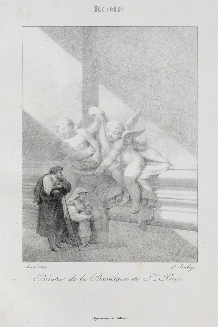 Reis naar Italië in 1822 door Jean Baptiste Isabey