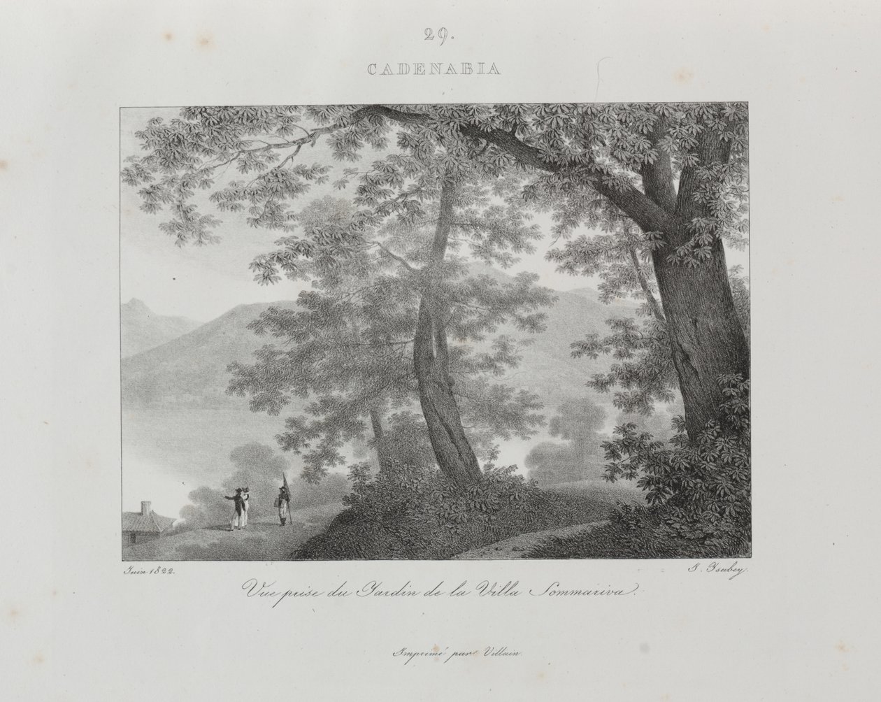 Reis naar Italië in 1822 door Jean Baptiste Isabey