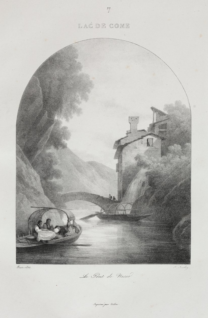 Reis naar Italië in 1822 door Jean Baptiste Isabey