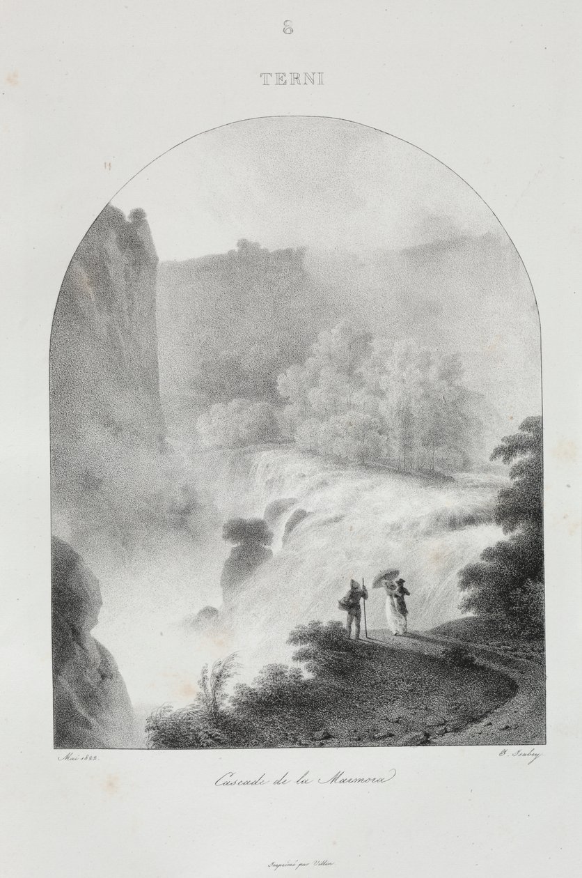 Reis naar Italië in 1822 door Jean Baptiste Isabey