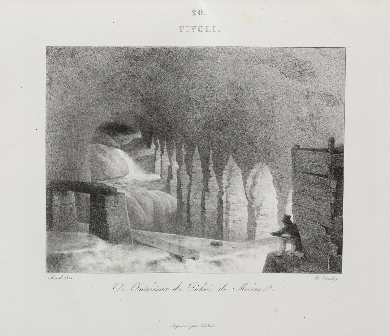 Reis naar Italië in 1822 door Jean Baptiste Isabey
