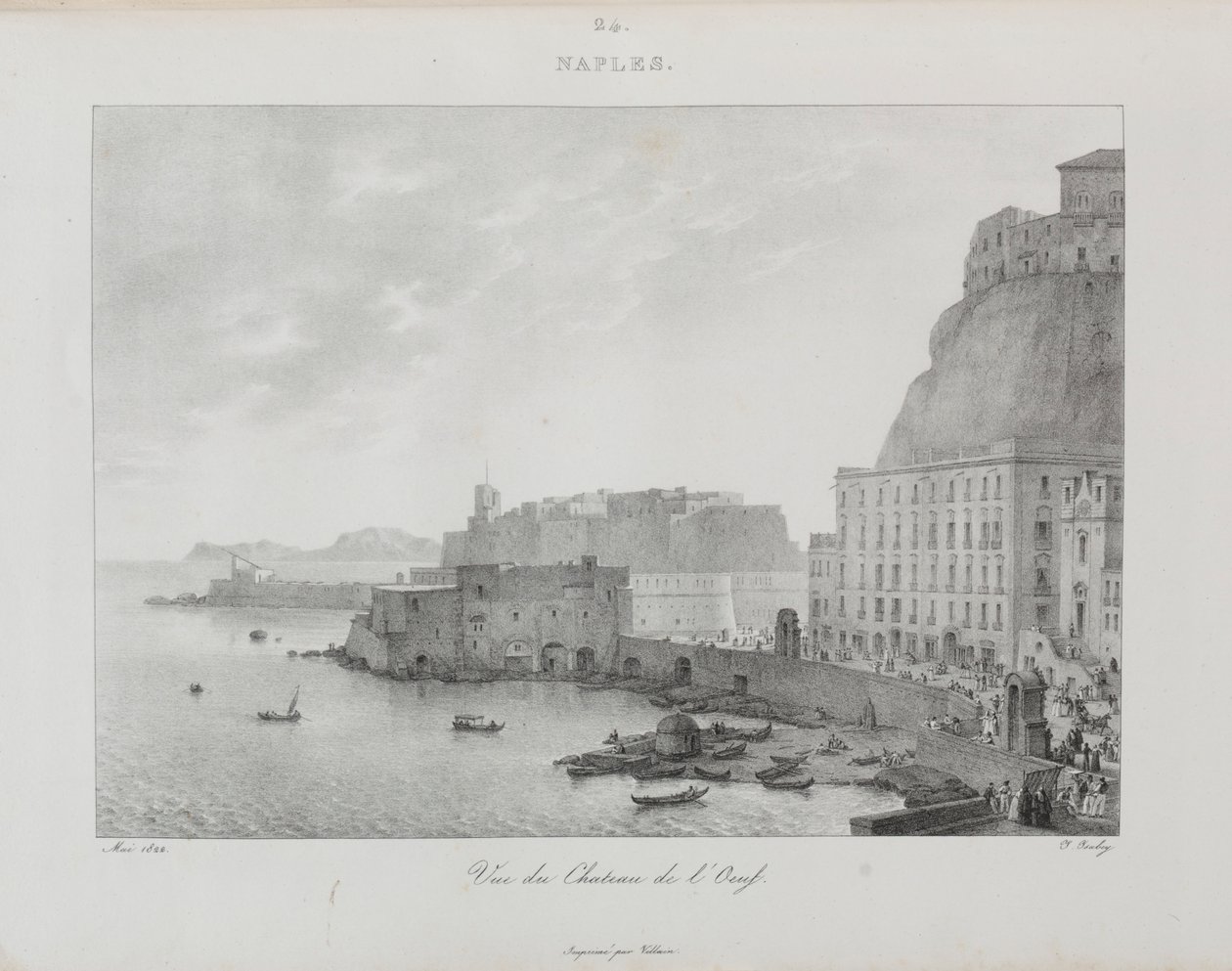 Reis naar Italië in 1822, 1833 door Jean Baptiste Isabey