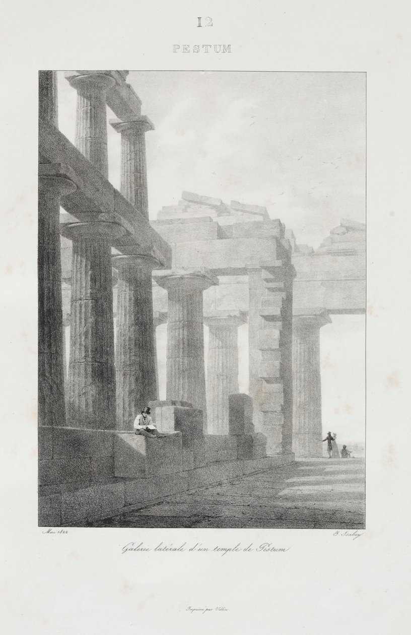 Reis naar Italië in 1822 door Jean Baptiste Isabey