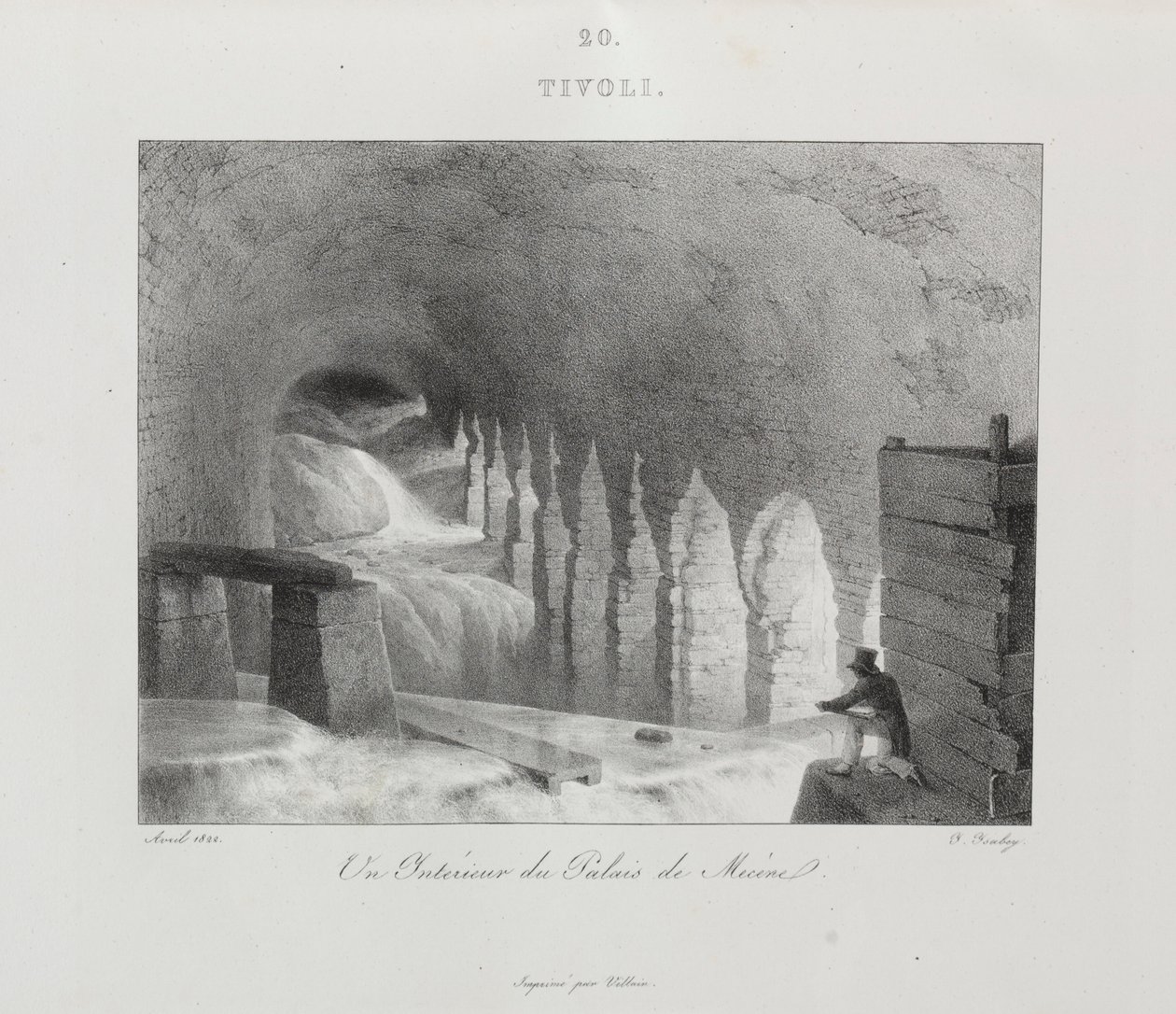 Reis naar Italië in 1822 door Jean Baptiste Isabey