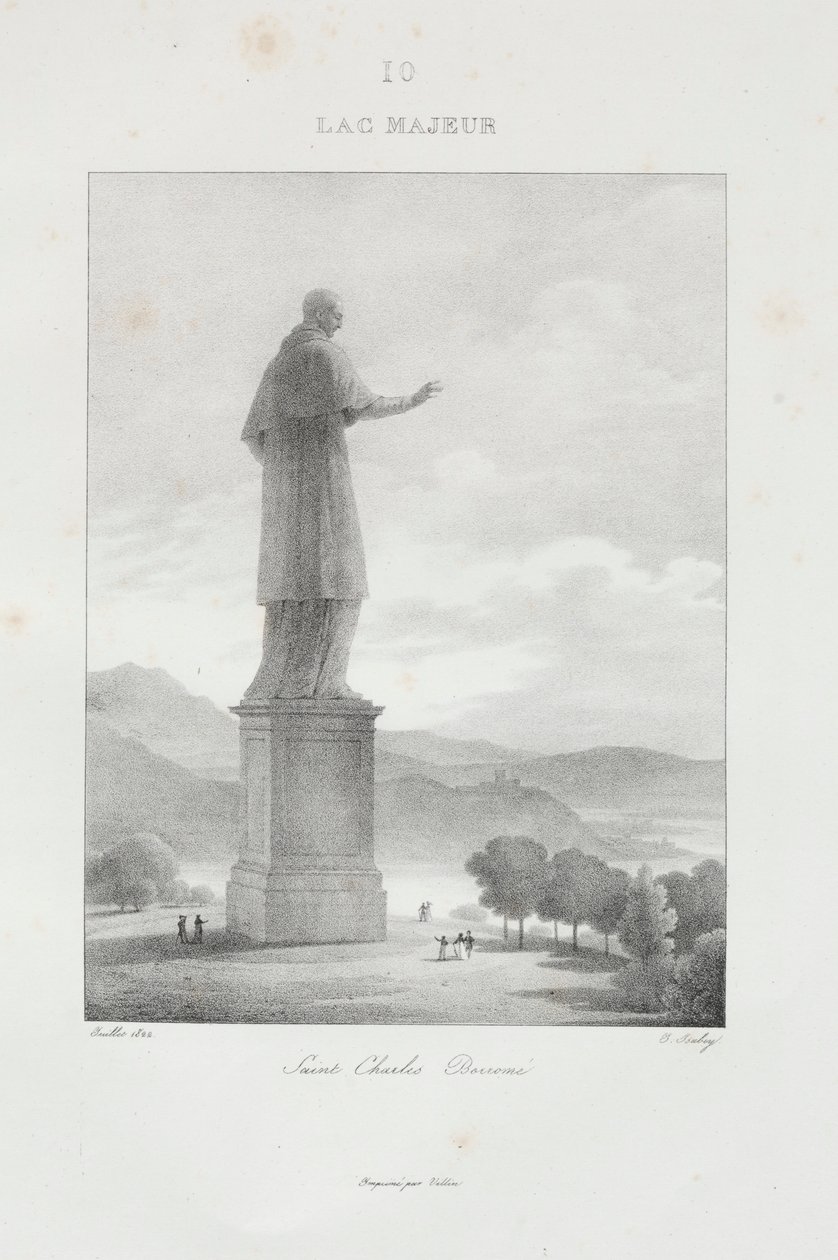 Reis naar Italië in 1822, 1833 door Jean Baptiste Isabey
