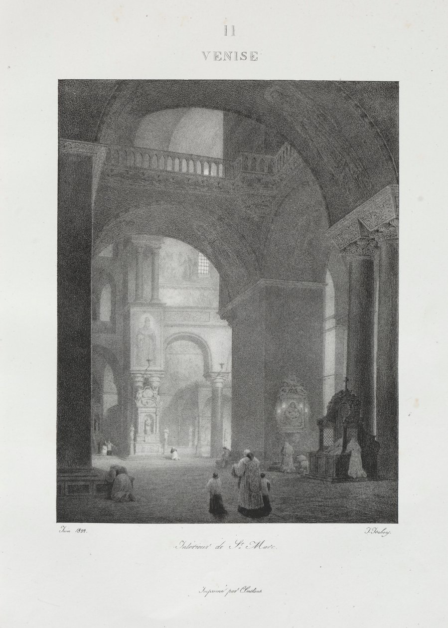 Reis naar Italië in 1822 door Jean Baptiste Isabey