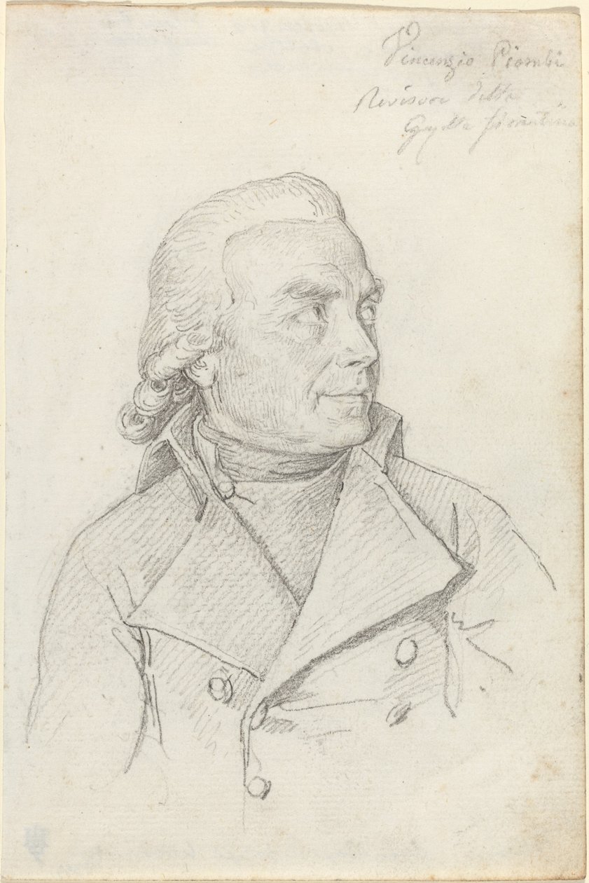 Vincenzio Piombi door Jean Baptiste Joseph Wicar
