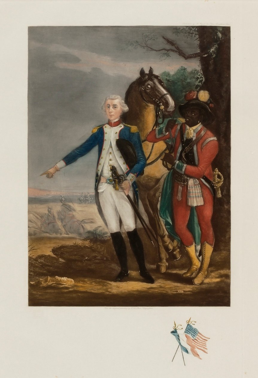 Generaal Lafayette door Jean Baptiste Le Paon