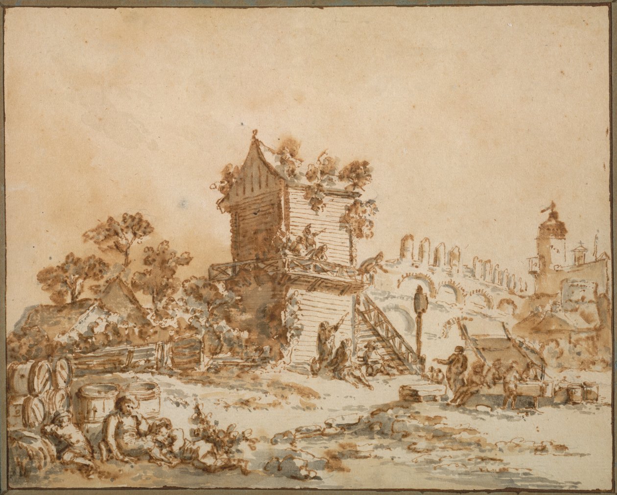 De Moskouse taverne door Jean Baptiste Le Prince