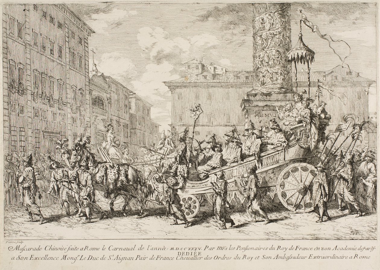 Het Chinese masker, 1735 door Jean Baptiste Marie Pierre