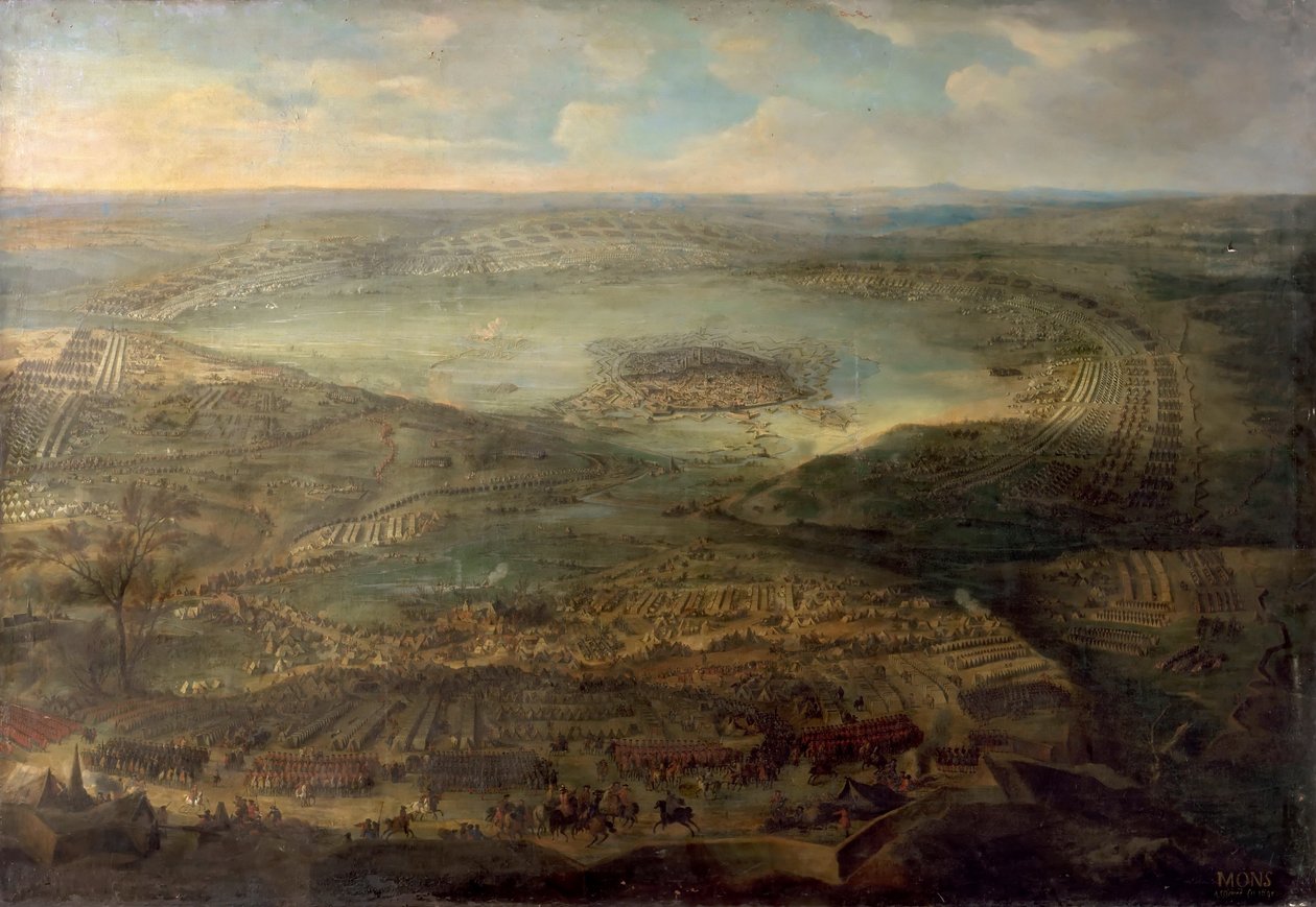 Het Beleg van Bergen door Jean Baptiste Martin