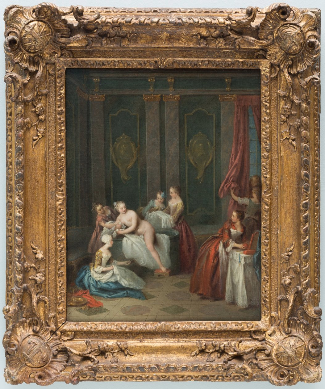 Het bad door Jean Baptiste Pater