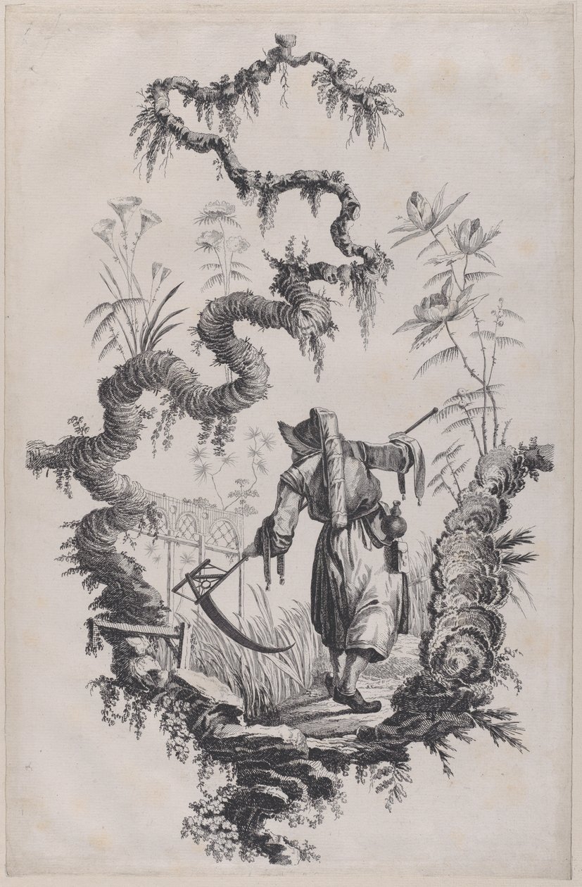 Chinoiserie ornament print door Jean Baptiste Pillement