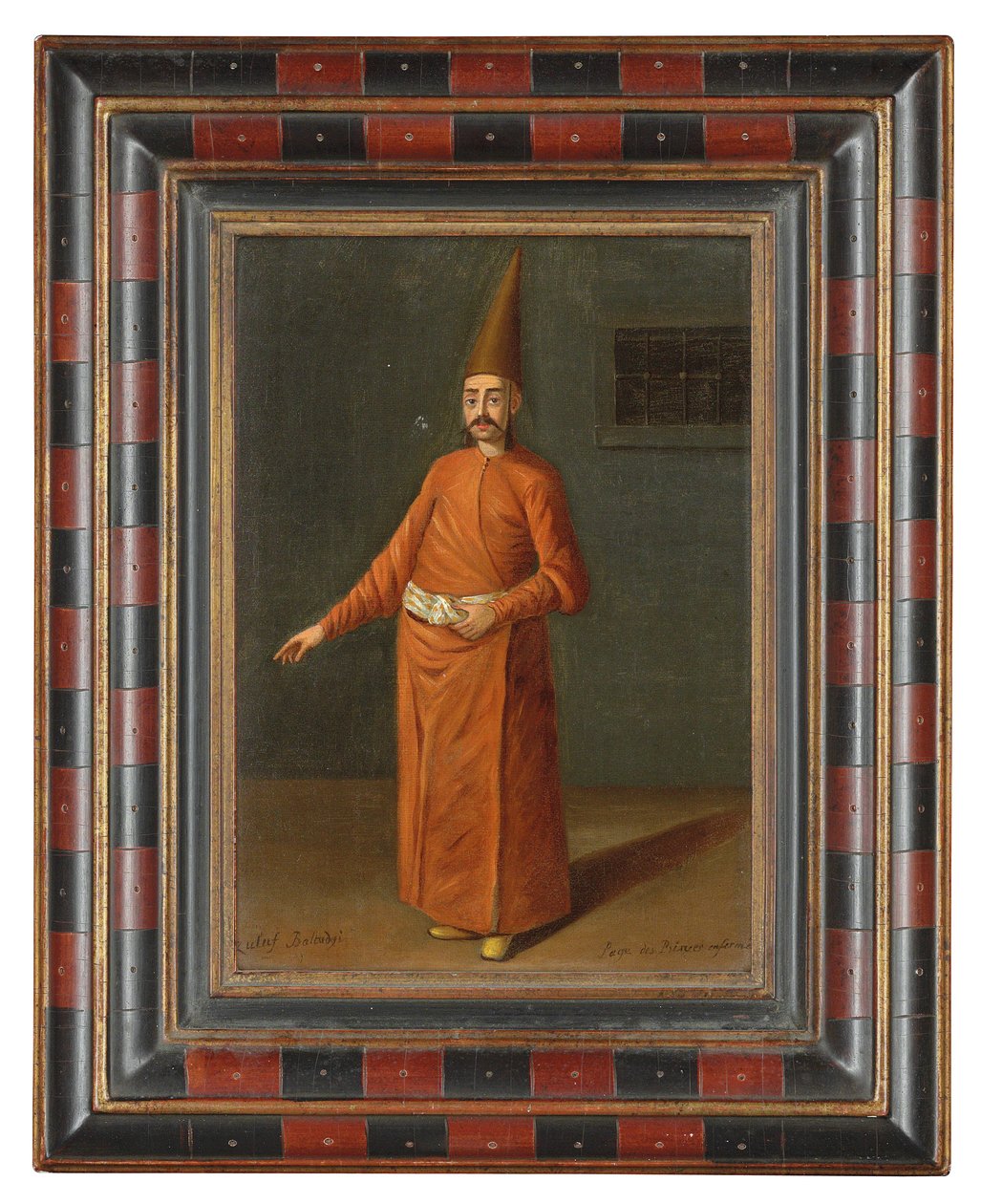 Een Ottomaanse bijldrager door Jean Baptiste Vanmour