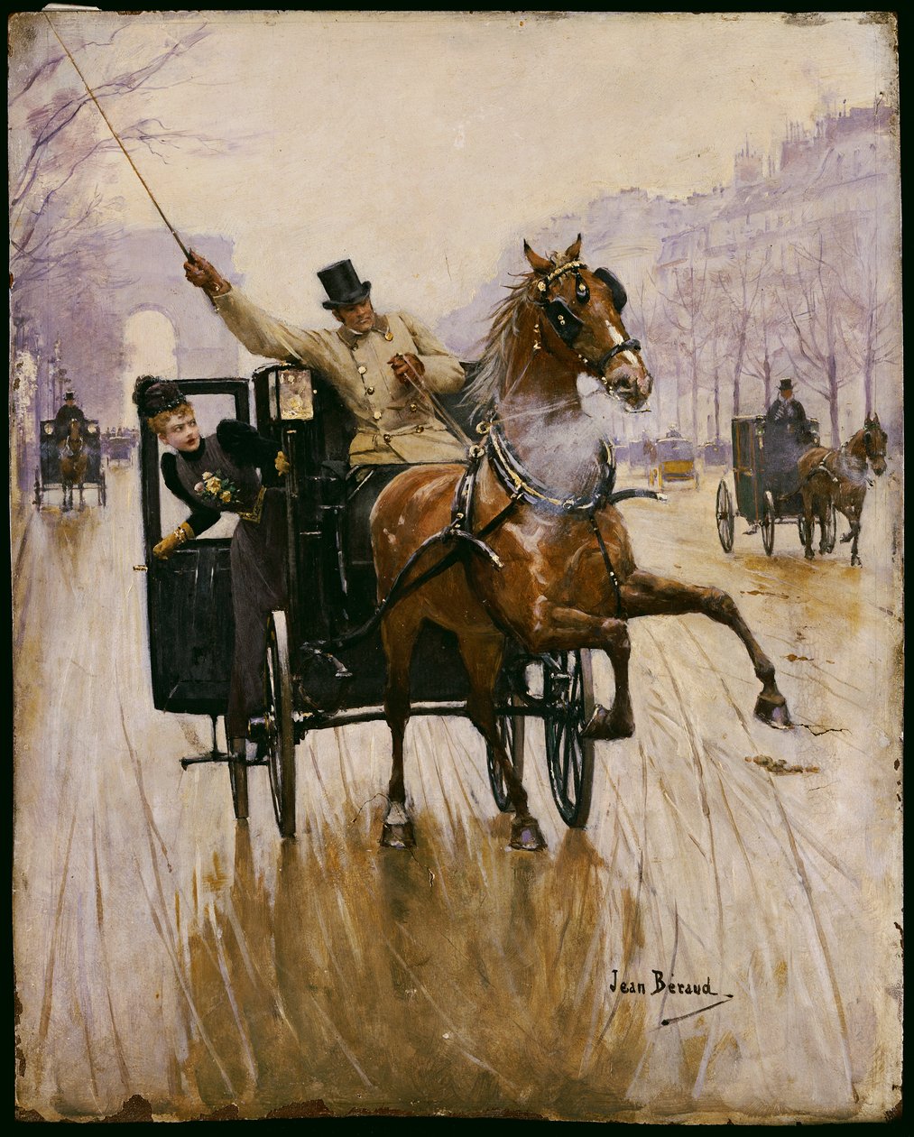 Stop! door Jean Beraud