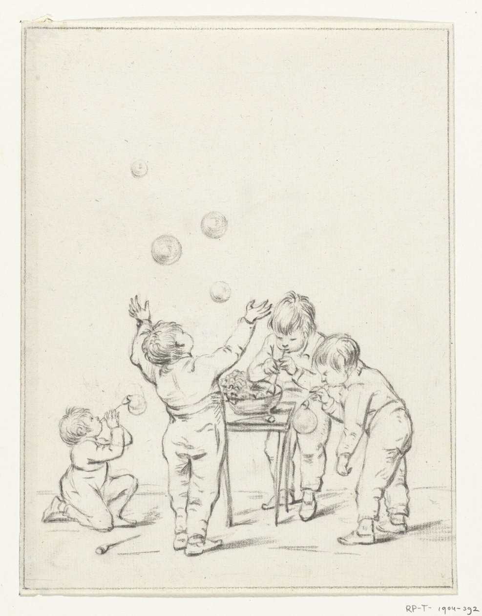 Bellenblazende kinderen door Jean Bernard