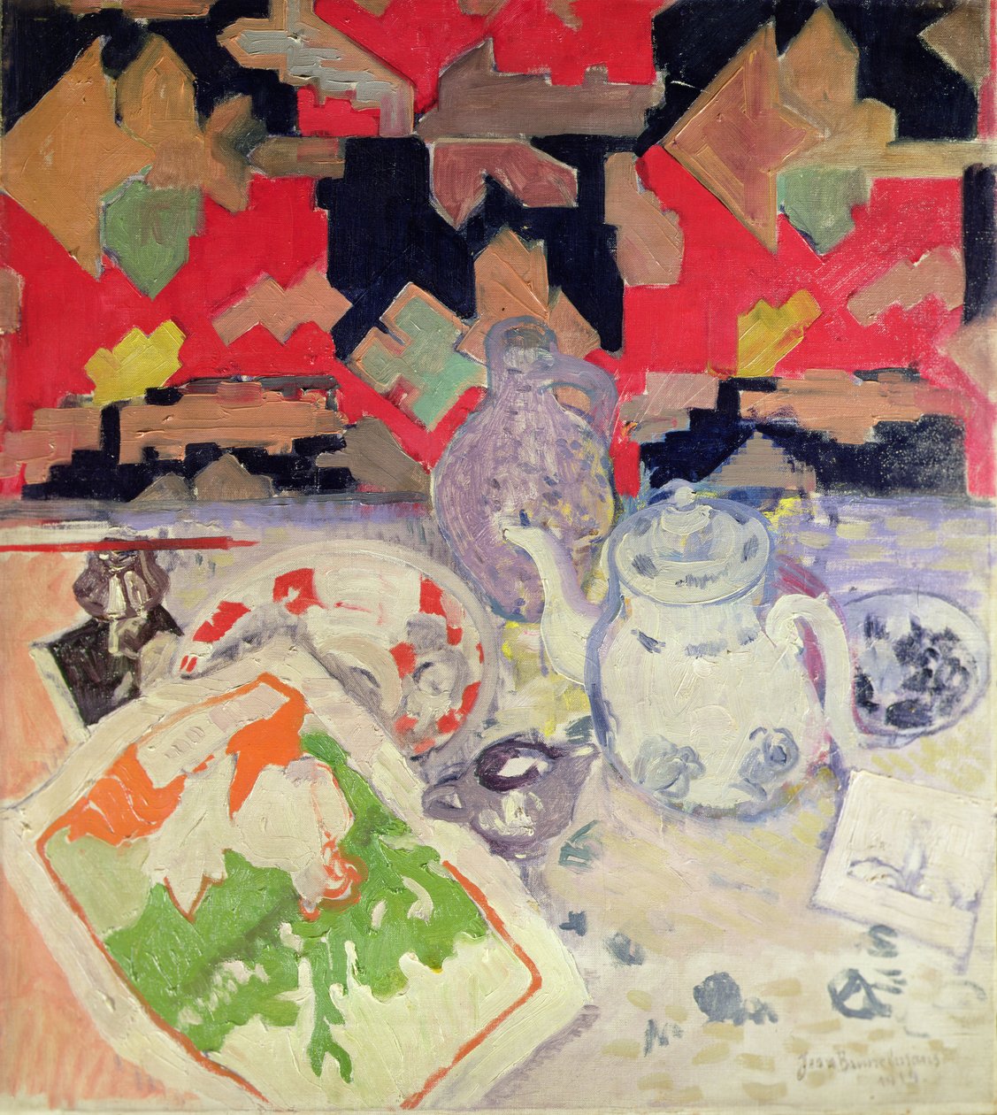 Stilleven door Jean Brusselmans
