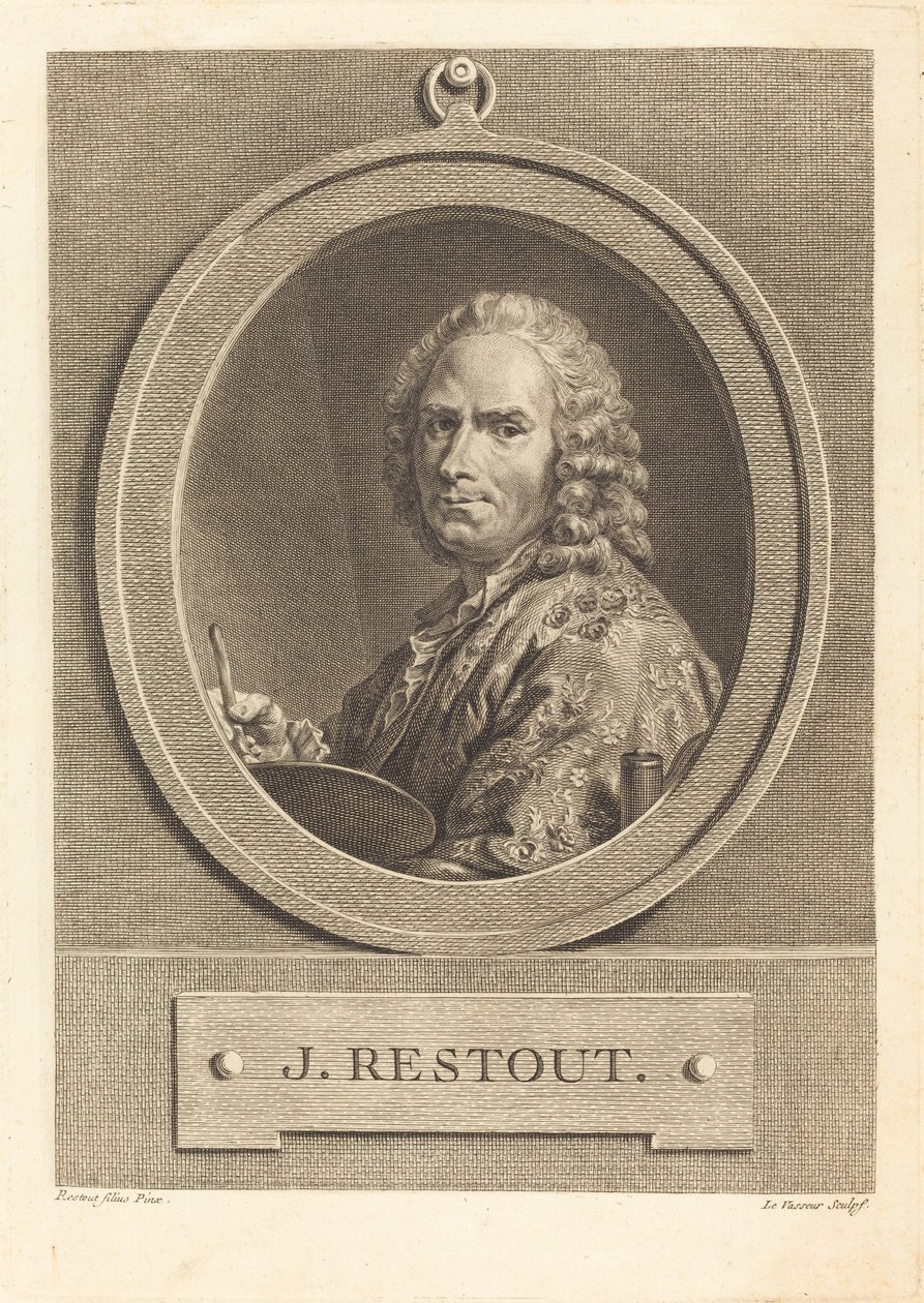 Jean Restout door Jean Charles Levasseur after Jean Bernard Restout