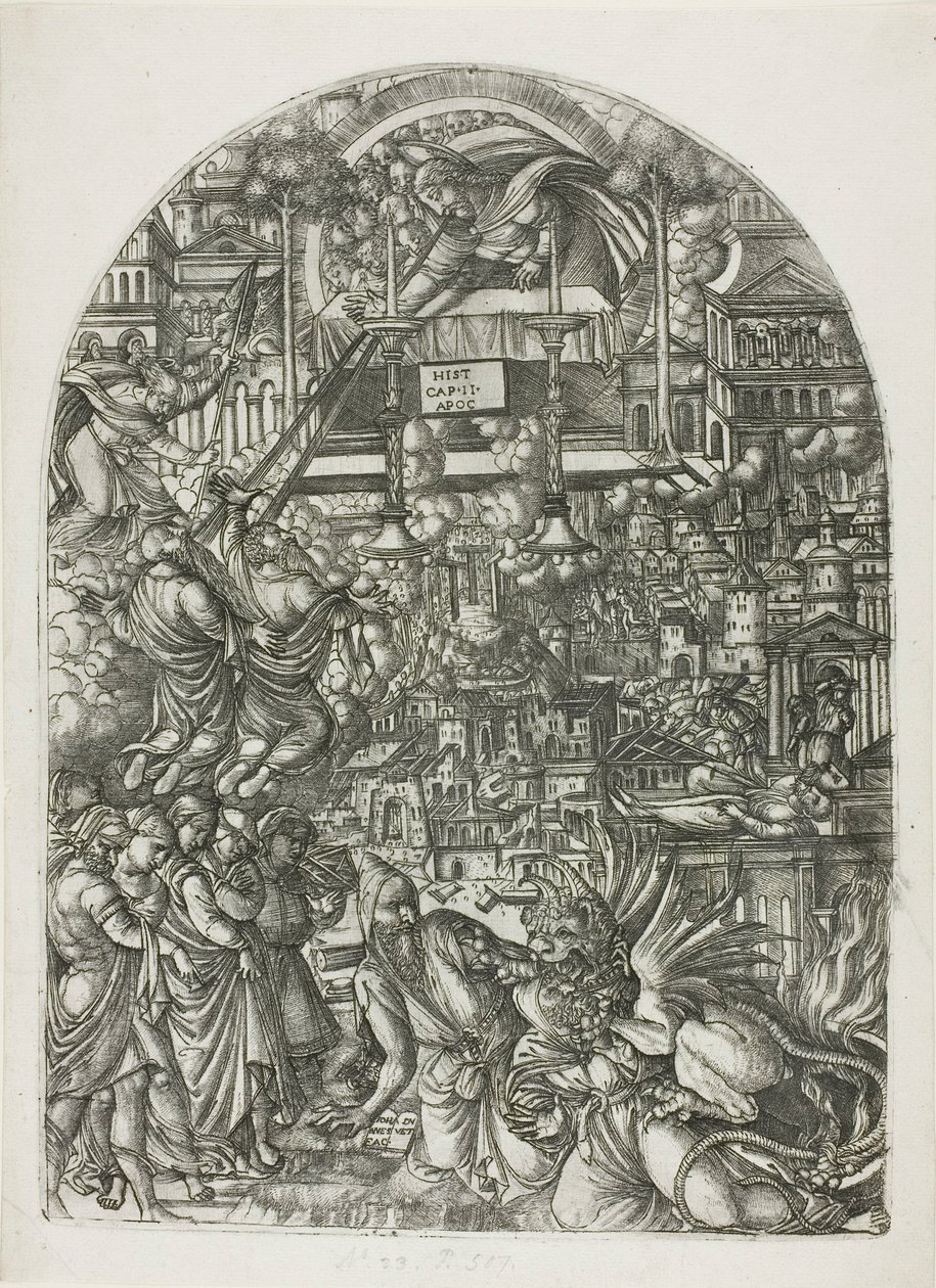Meting van de Tempel door Jean Duvet