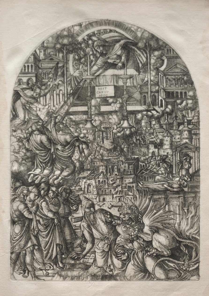 De Apocalyps: De meting van de tempel door Jean Duvet