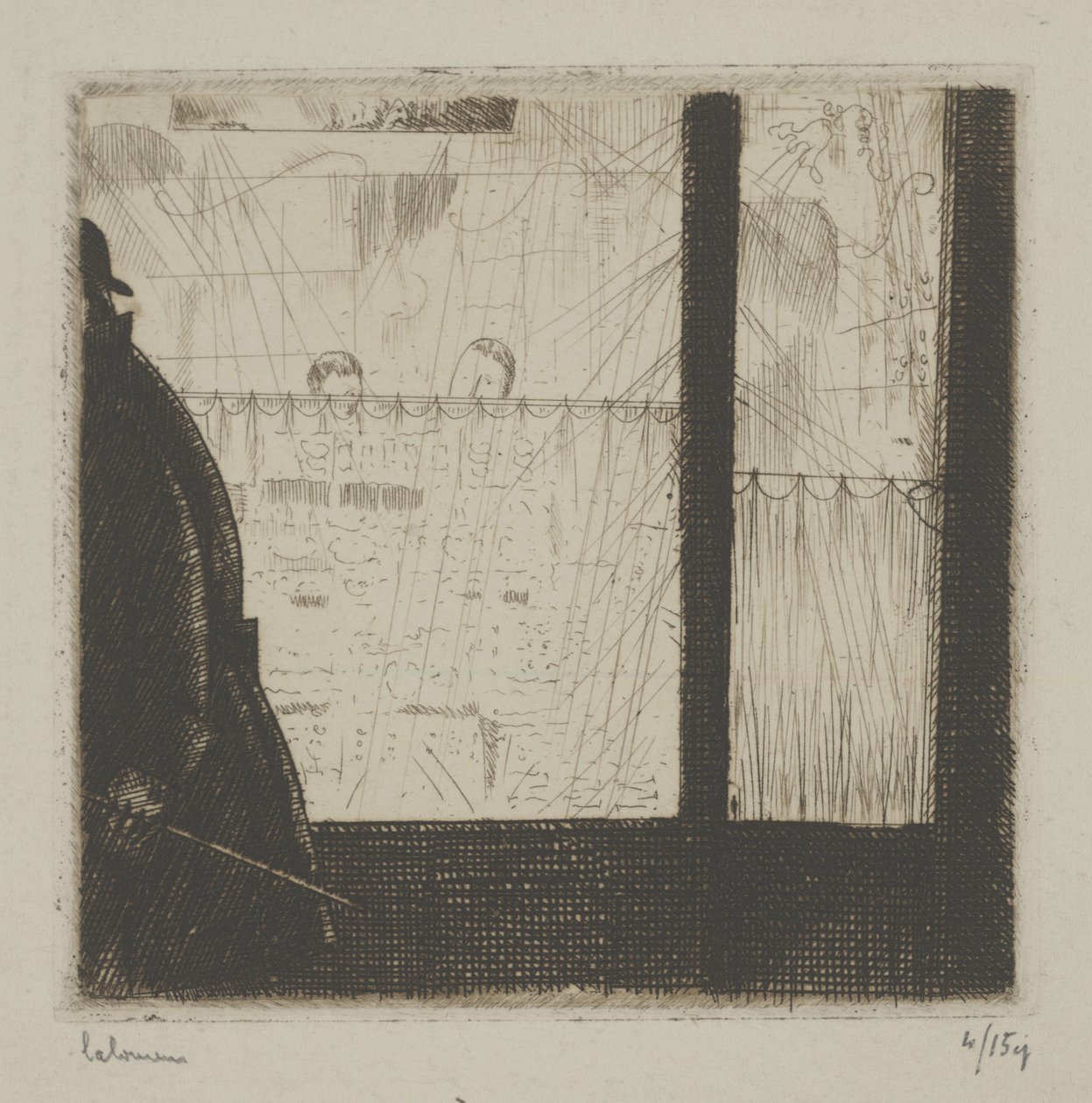 De Winkeliers. door Jean Emile Laboureur