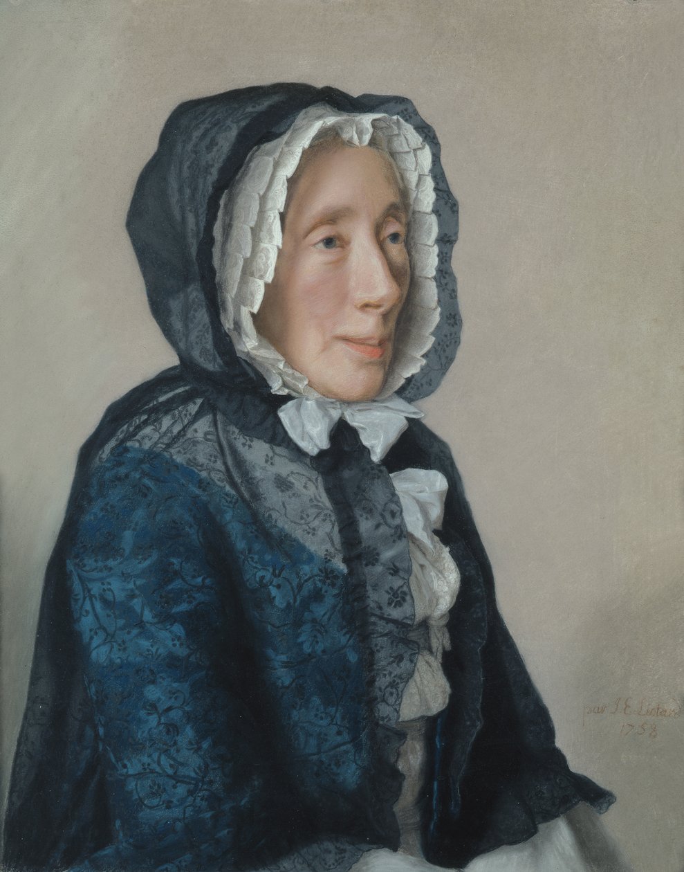 Portret van Madame Tronchin, 1758 door Jean Étienne Liotard