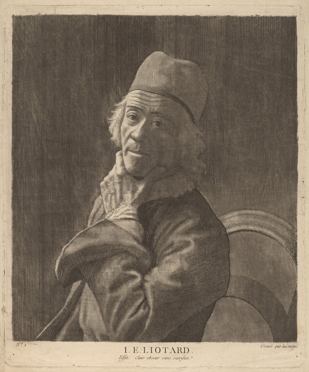 Zelfportret door Jean Étienne Liotard