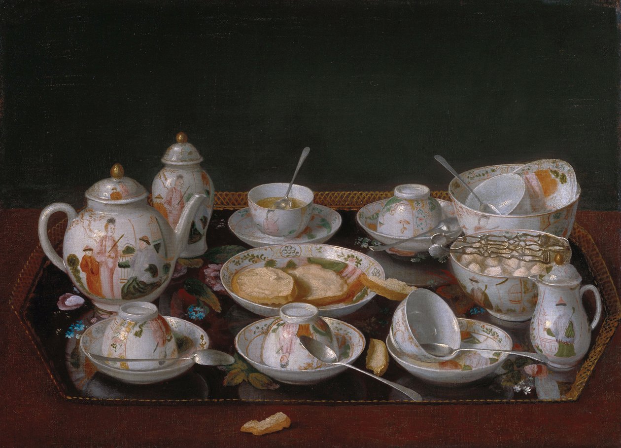 Stilleven: Theeservies door Jean Étienne Liotard