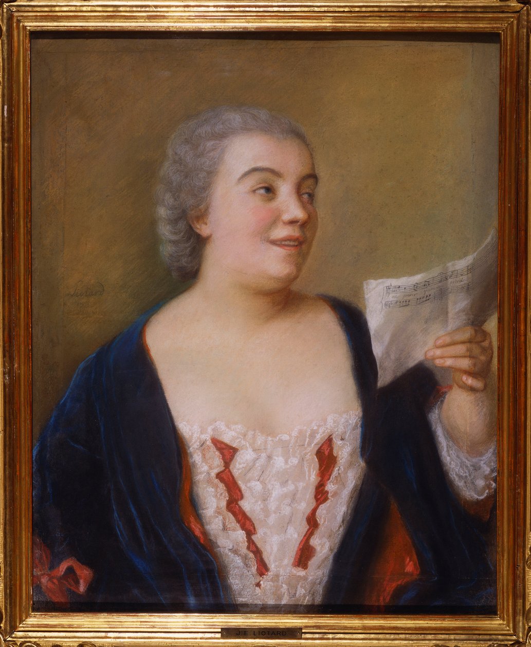De zanger, 1736 door Jean Étienne Liotard