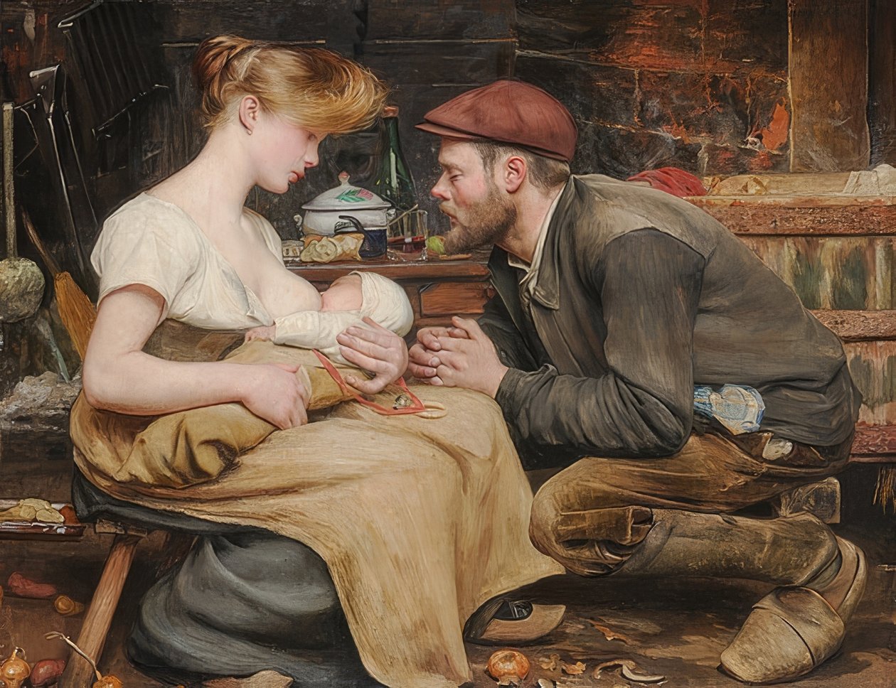 Oudergeluk. 1903 door Jean Eugene Buland