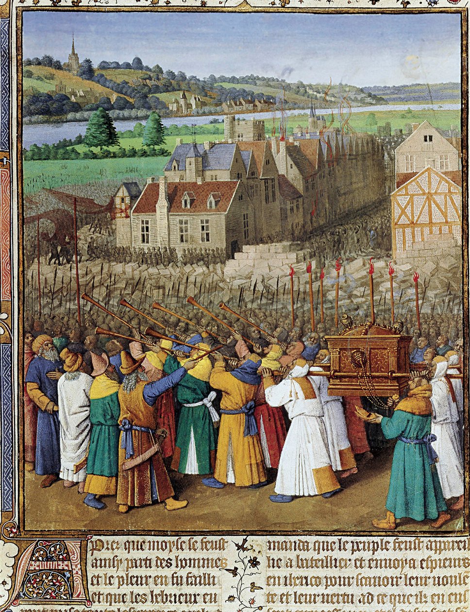 Val van Jericho, c.1465-70 door Jean Fouquet
