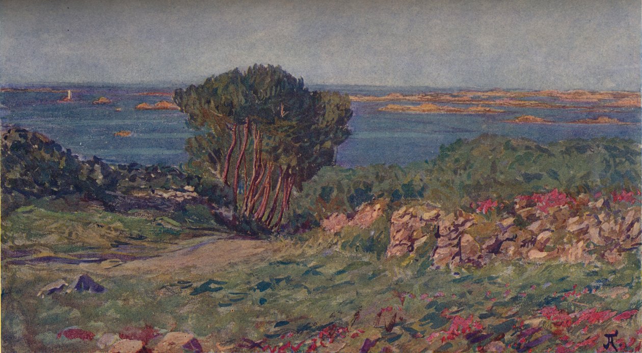 Paysage De Bretegne, ca. 1900, 1905 door Jean Francis Auburtin