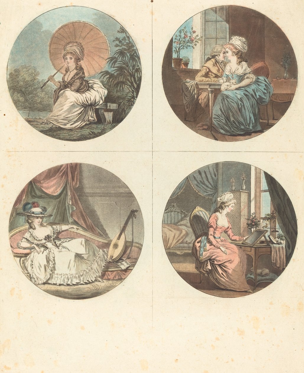 Les heures du jour door Jean Francois Janinet