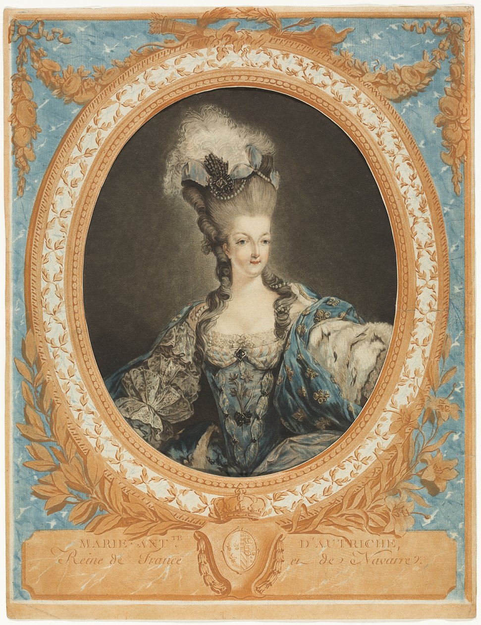 Marie Antoinette door Jean Francois Janinet