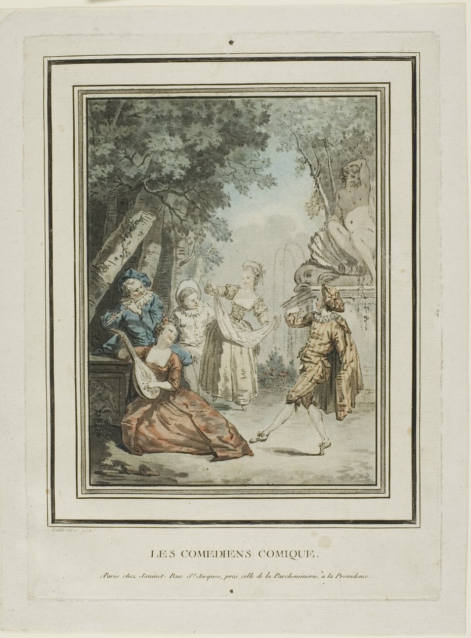 De komieken door Jean Francois Janinet