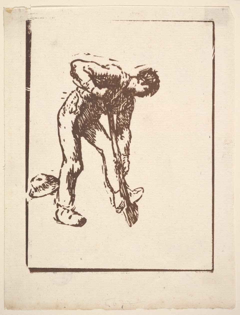 Graver, 1863 door Jean Francois Millet