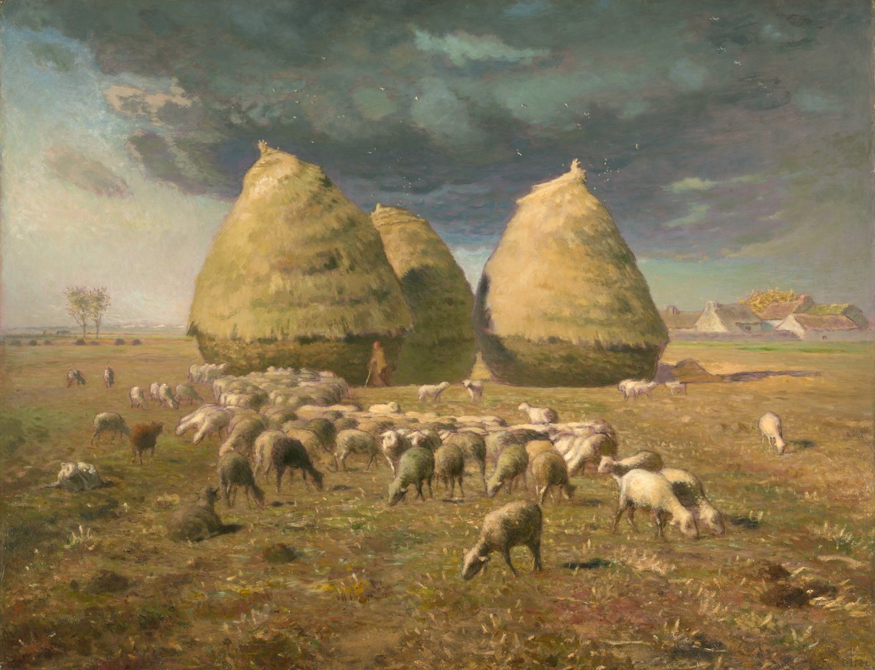Hooibergen: Herfst door Jean Francois Millet