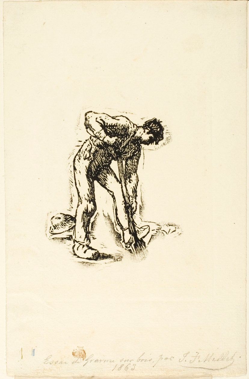 Boer aan het Graven door Jean Francois Millet