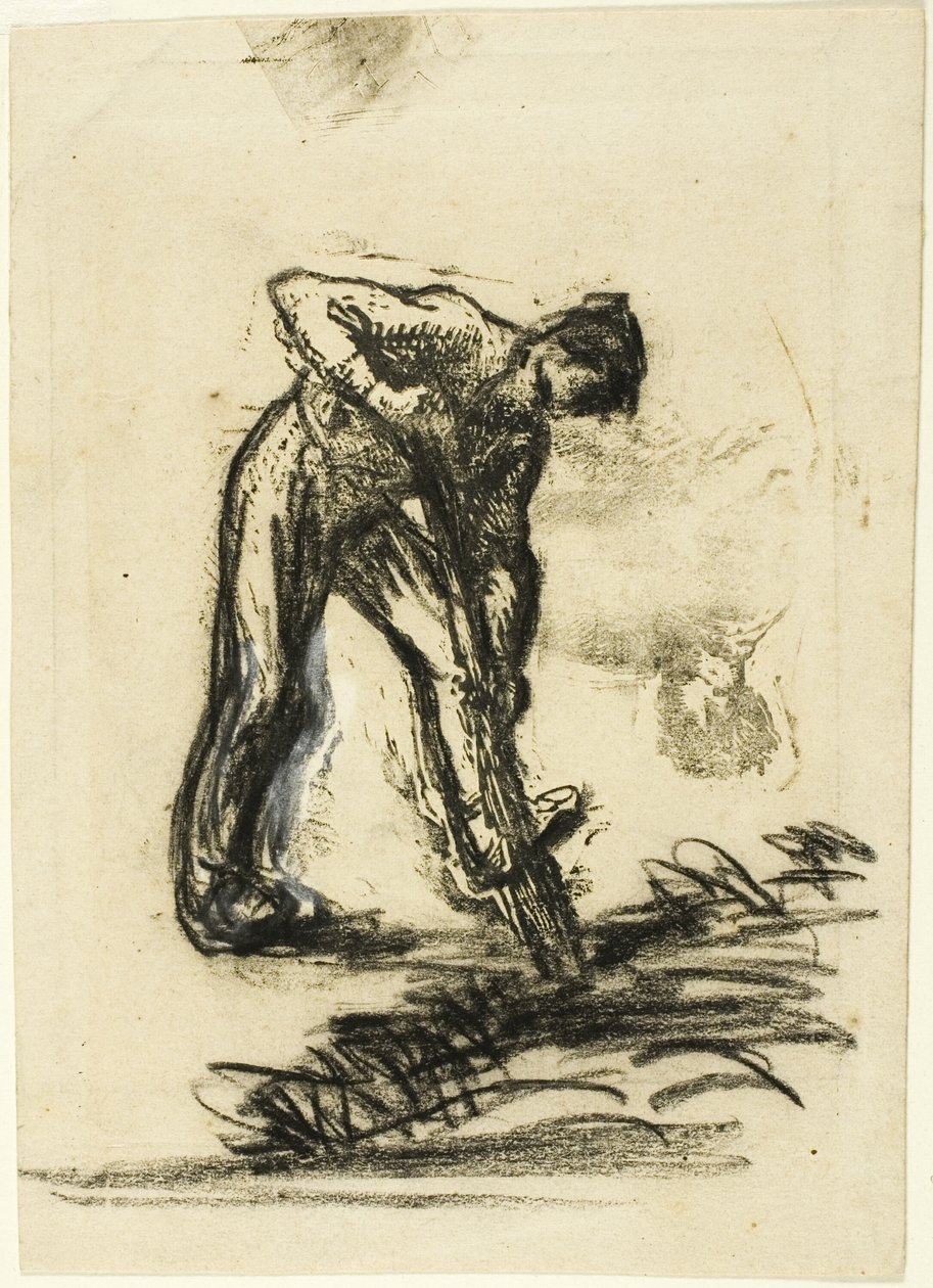 Boer aan het graven door Jean Francois Millet