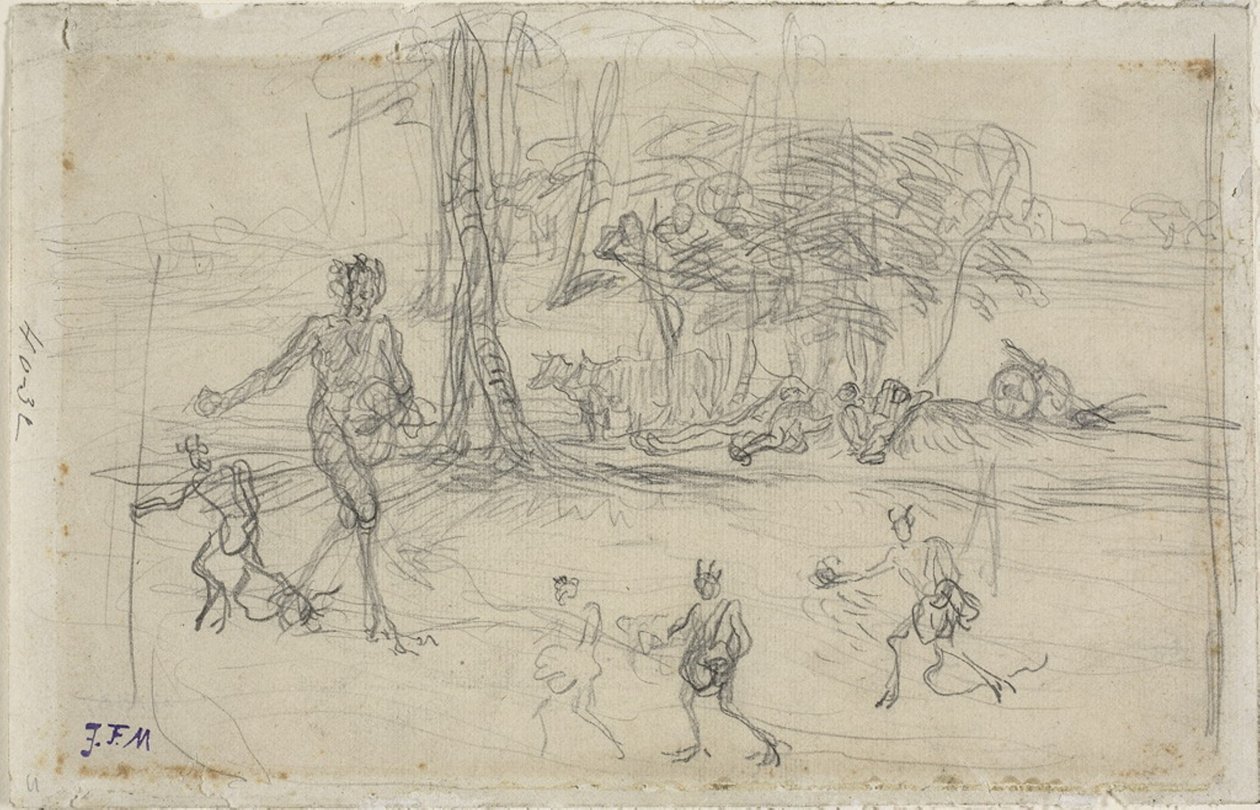 De Duivel die Zaait door Jean Francois Millet