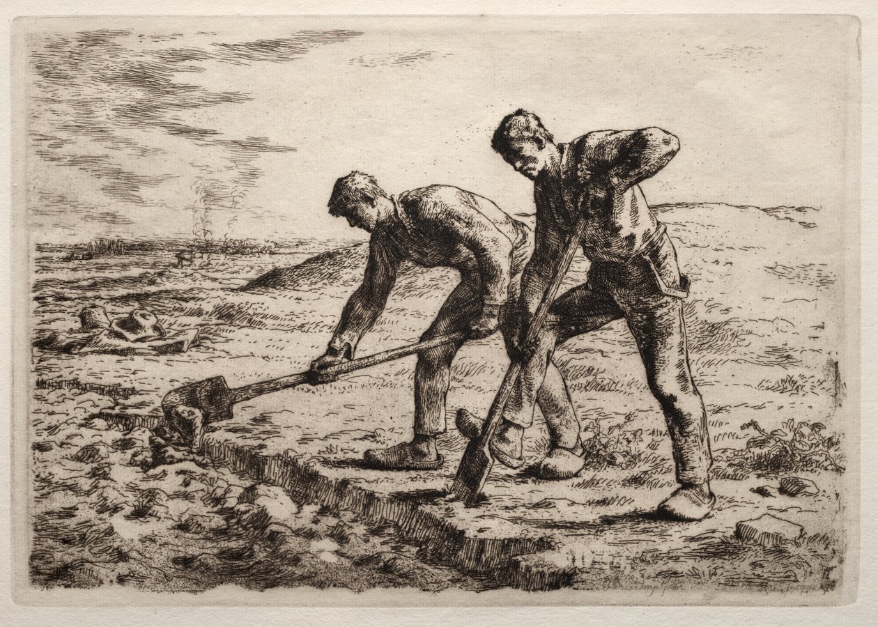 De Gravers door Jean Francois Millet
