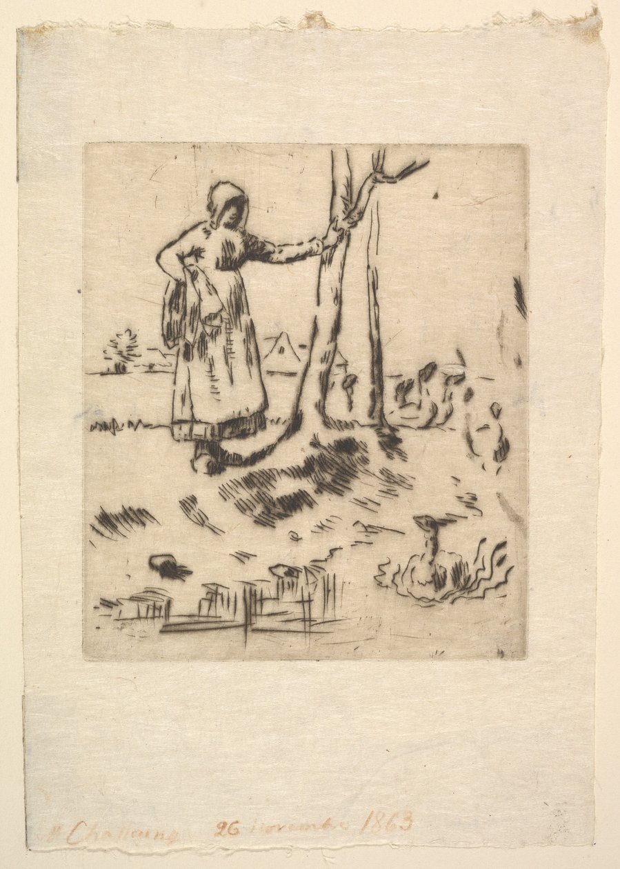 Het ganzenmeisje door Jean Francois Millet