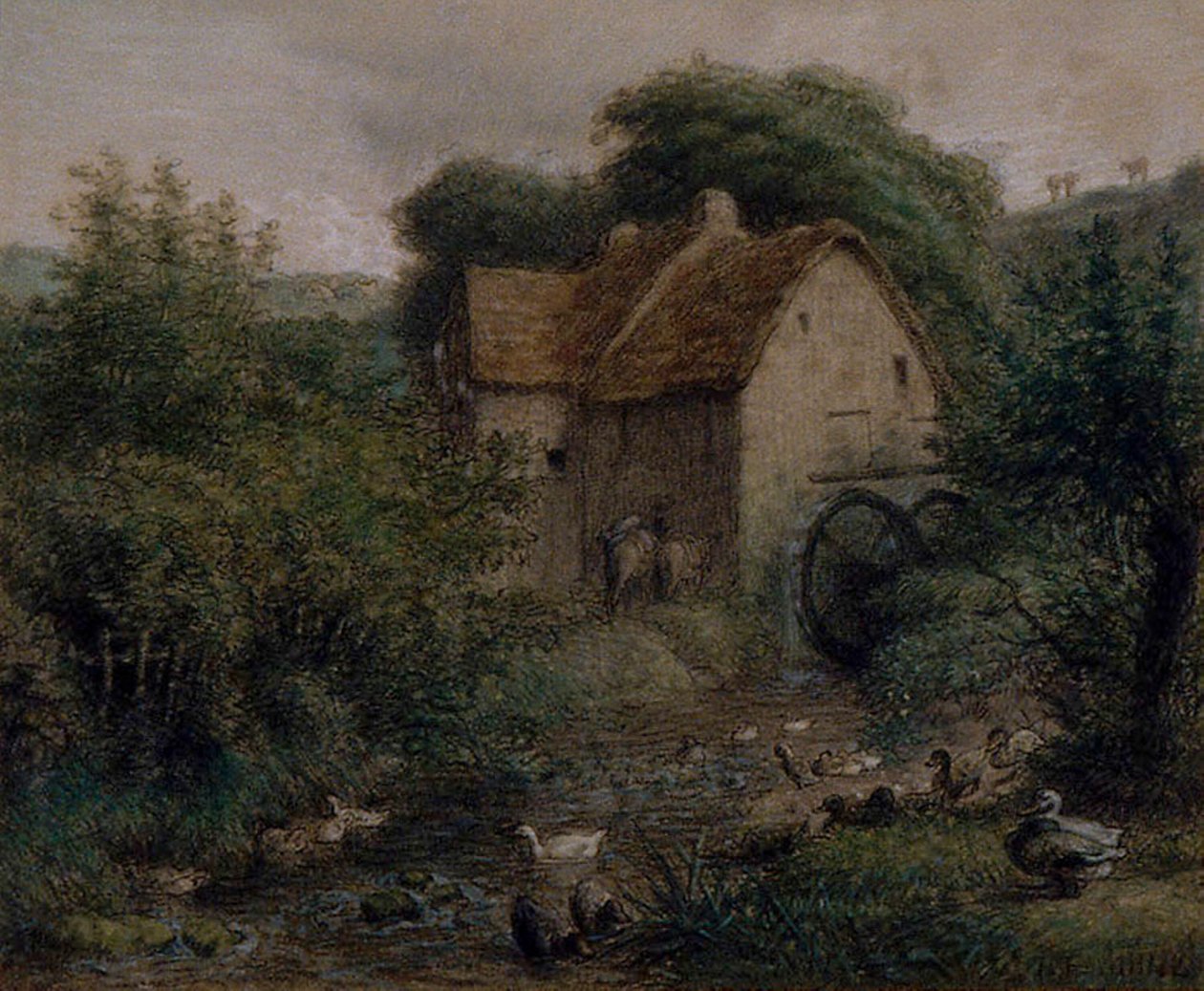 De Oude Molen door Jean Francois Millet