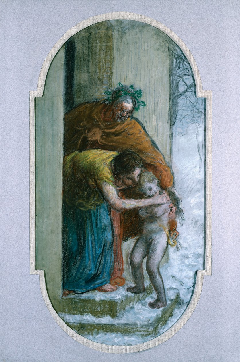 Winter, ca. 1864 door Jean Francois Millet