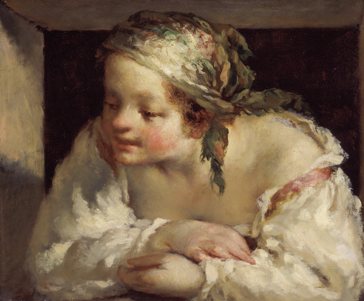 Jonge Vrouw, 1844-45 door Jean Francois Millet